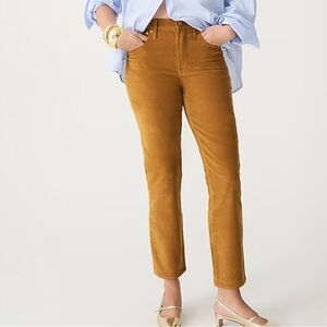 NWOT j crew golden brandy Vintage slim-straight corduroy pant